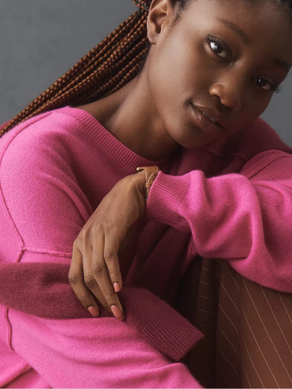 Pilcro Alani Cropped Cashmere Sweater M - Picture 2 of 10